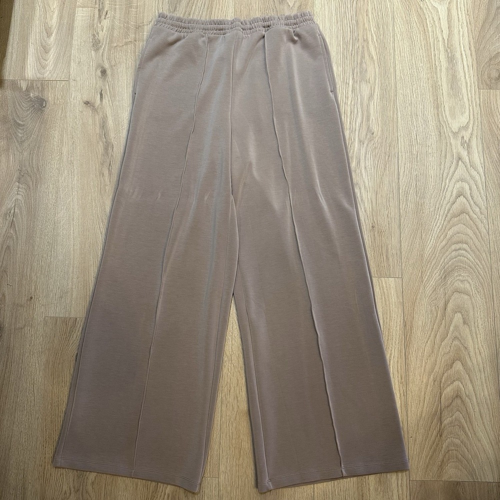 VSX Victoria Secret Featherweight Knit‎ Wide-Leg Sweat Pants Size Large